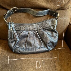 Coach Black Leather Shoulder Bag